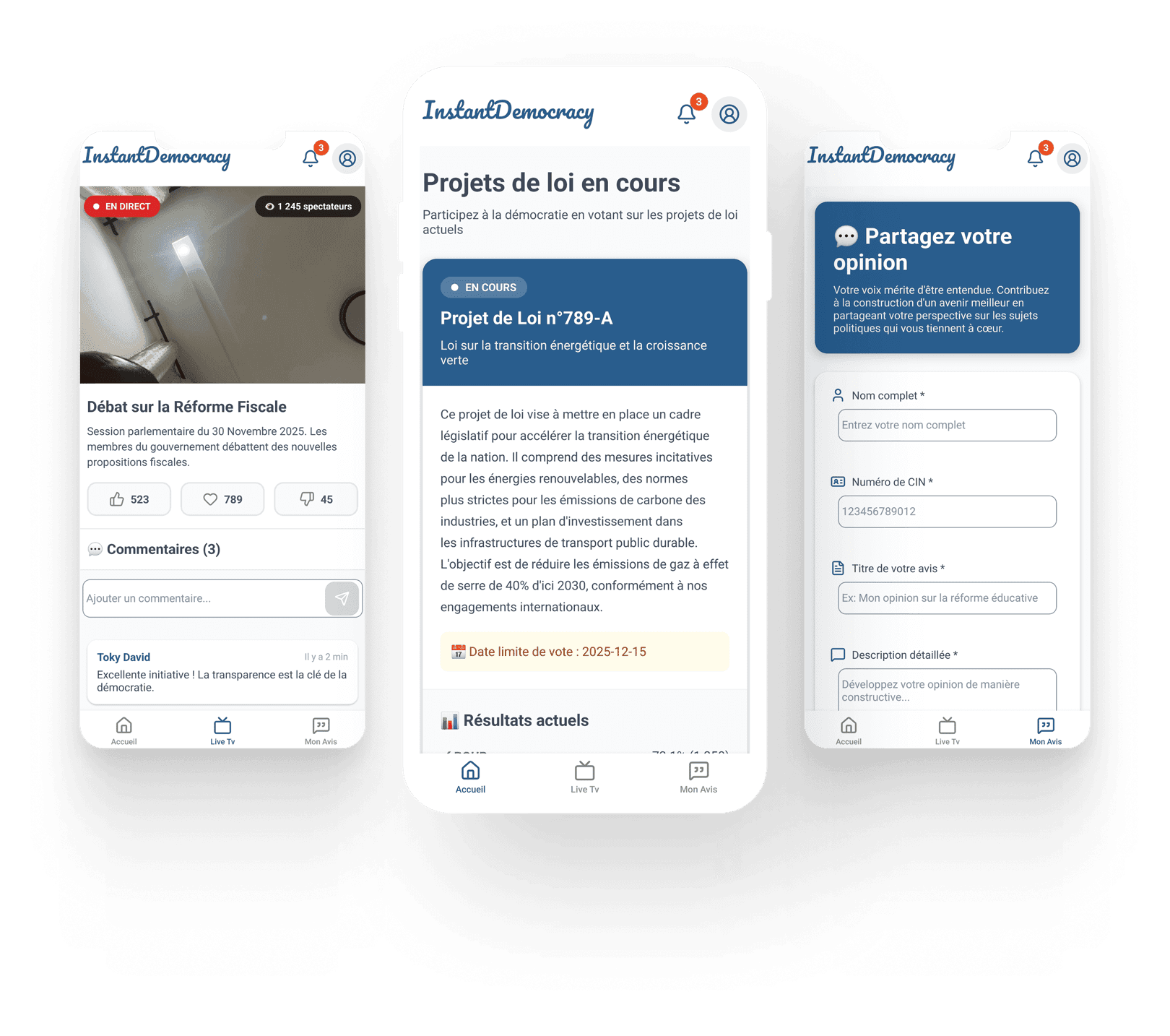 InstantDemocracy - La démocratie entre vos mains